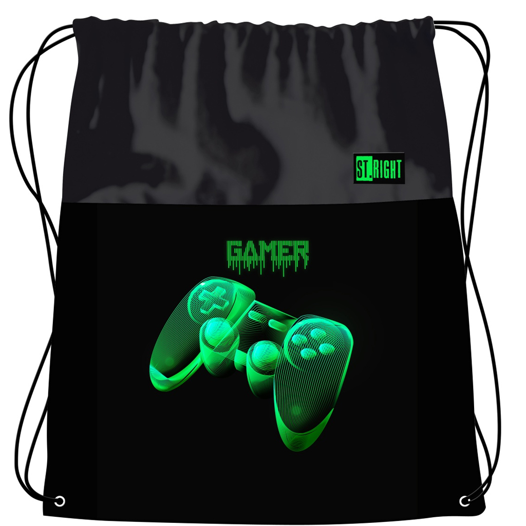 imagen de St.Right Green Level mochila deportiva, bolsa de deporte 34x43cm 1