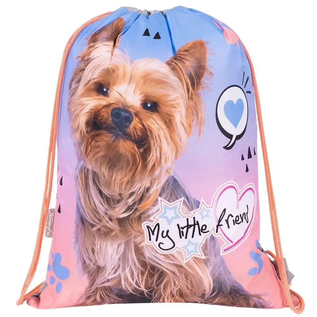 imagen de St.Right Grey Yorkie mochila, bolsa de deporte 43x32cm 1