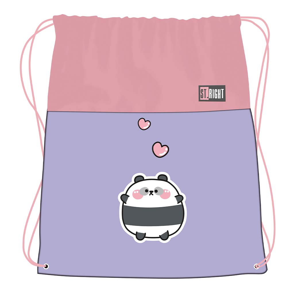 imagen de St.Right Happy Panda mochila de deporte, bolsa de deporte 43x34cm 1