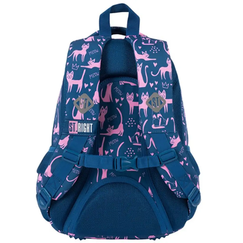 imagen de St.Right Lazy Cats mochila escolar de tres compartimentos, mochila 39x27x17cm 3