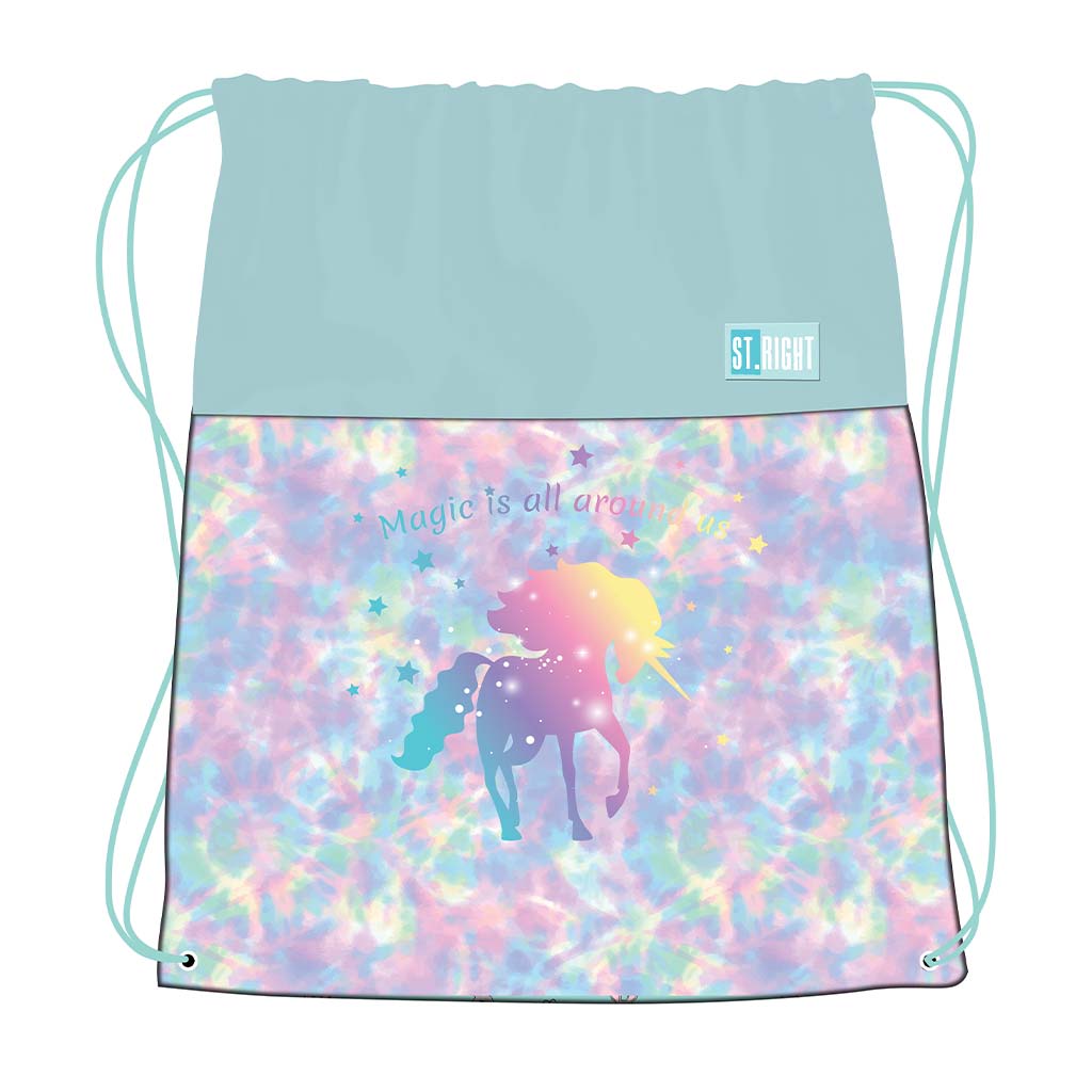 imagen de St.Right Magic Unicorn mochila de gimnasia, bolsa de deporte 43x34cm 1