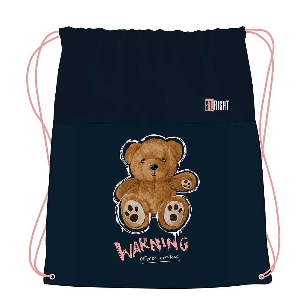 imagen de St.Right Mochila de osito de peluche, mochila deportiva 43x34cm 1