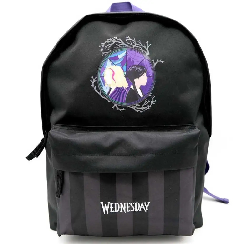 imagen de St.Right: Mochila escolar de dos compartimentos Wednesday 40x30x12cm 1