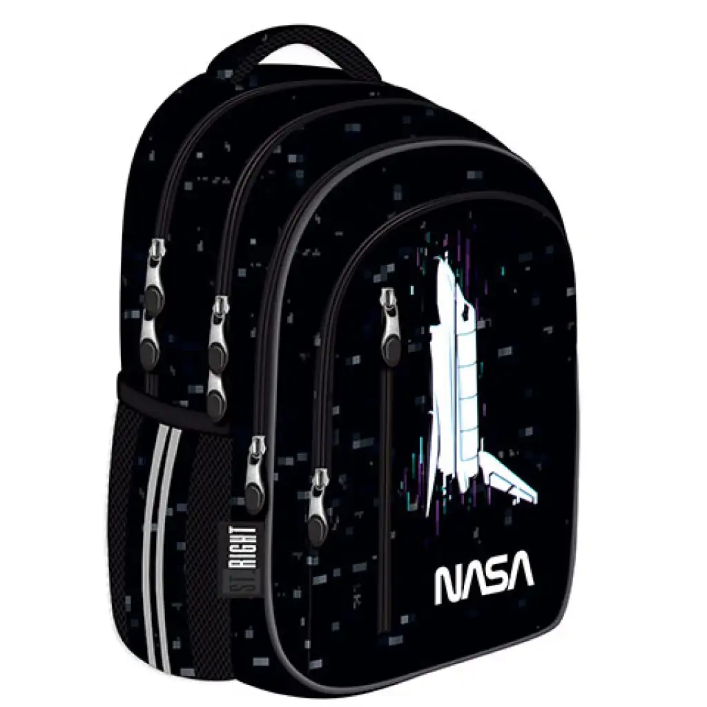 imagen de St.Right Nave Espacial Nasa mochila escolar de cuatro compartimentos, mochila 40x28x18cm 1