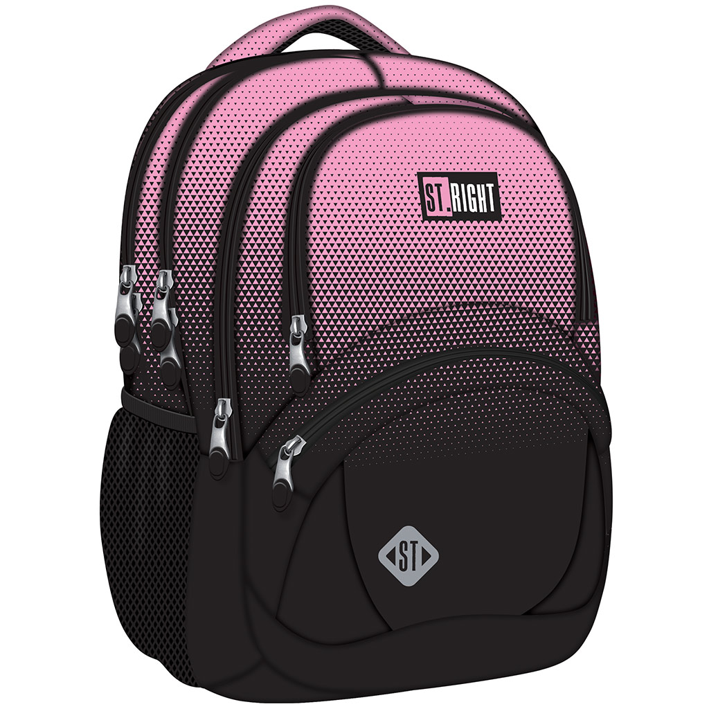imagen de St.Right Pink Gradient mochila escolar rosa-negra con degradado, mochila BP05 42x30x19cm 1