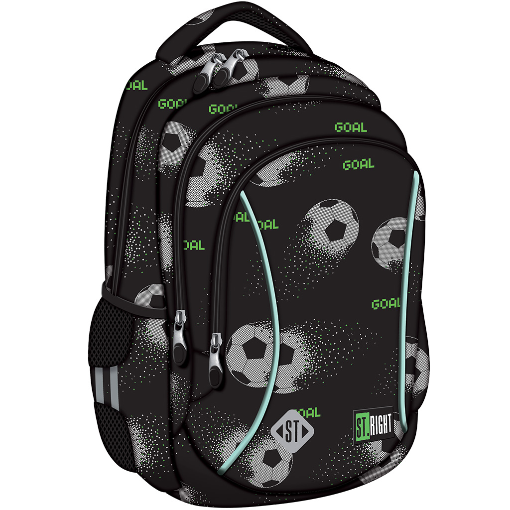imagen de St.Right Pixel balones mochila escolar de fútbol, mochila BP26 39x27x17cm 1