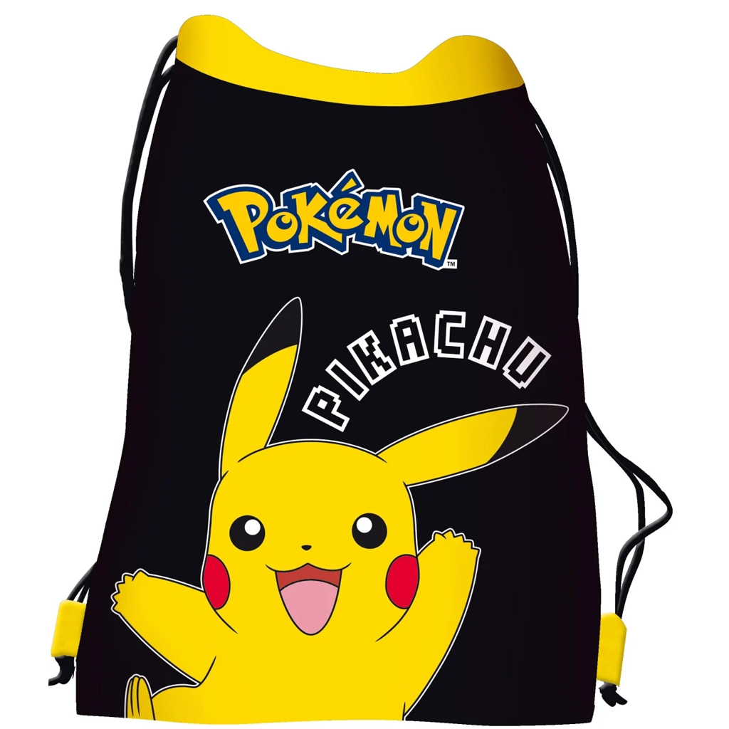 imagen de St.Right Pokémon Pikachu mochila de gimnasia, bolsa deportiva 34x43cm 1