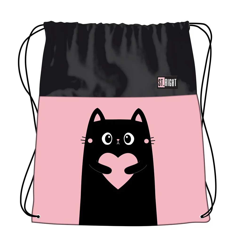 imagen de St.Right Purrfect Love mochila, bolsa deportiva 34x43cm 1