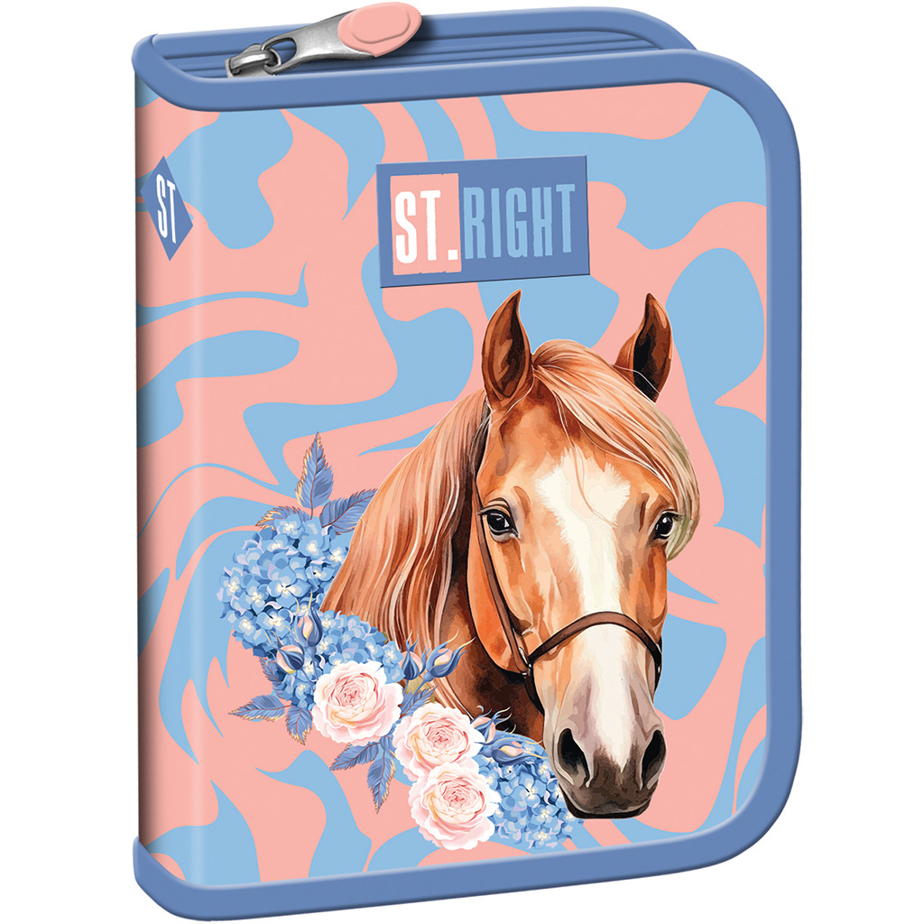 imagen de St.Right Romantic Horse estuche desplegable para lápices PC03 20,5x14x3,5cm 1
