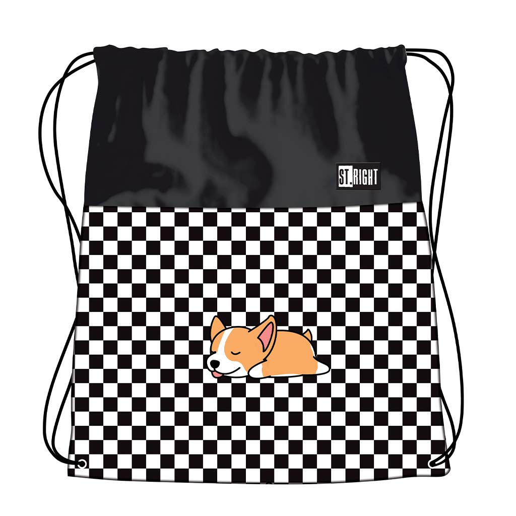 imagen de St.Right Sleepy Corgi mochila, bolsa de deporte 43x34cm 1
