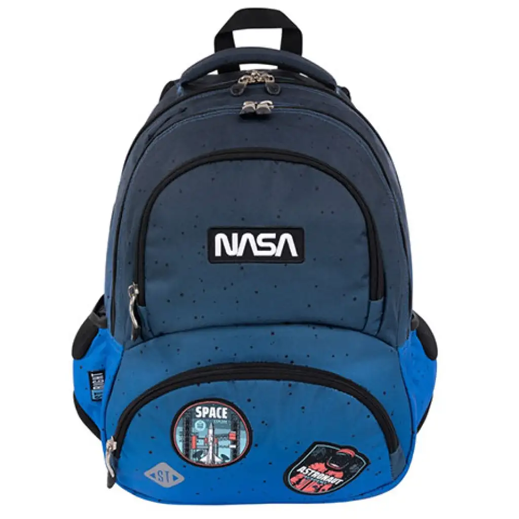imagen de St.Right Space Moon Nasa mochila escolar de cuatro compartimentos, mochila 40x28x18cm 1