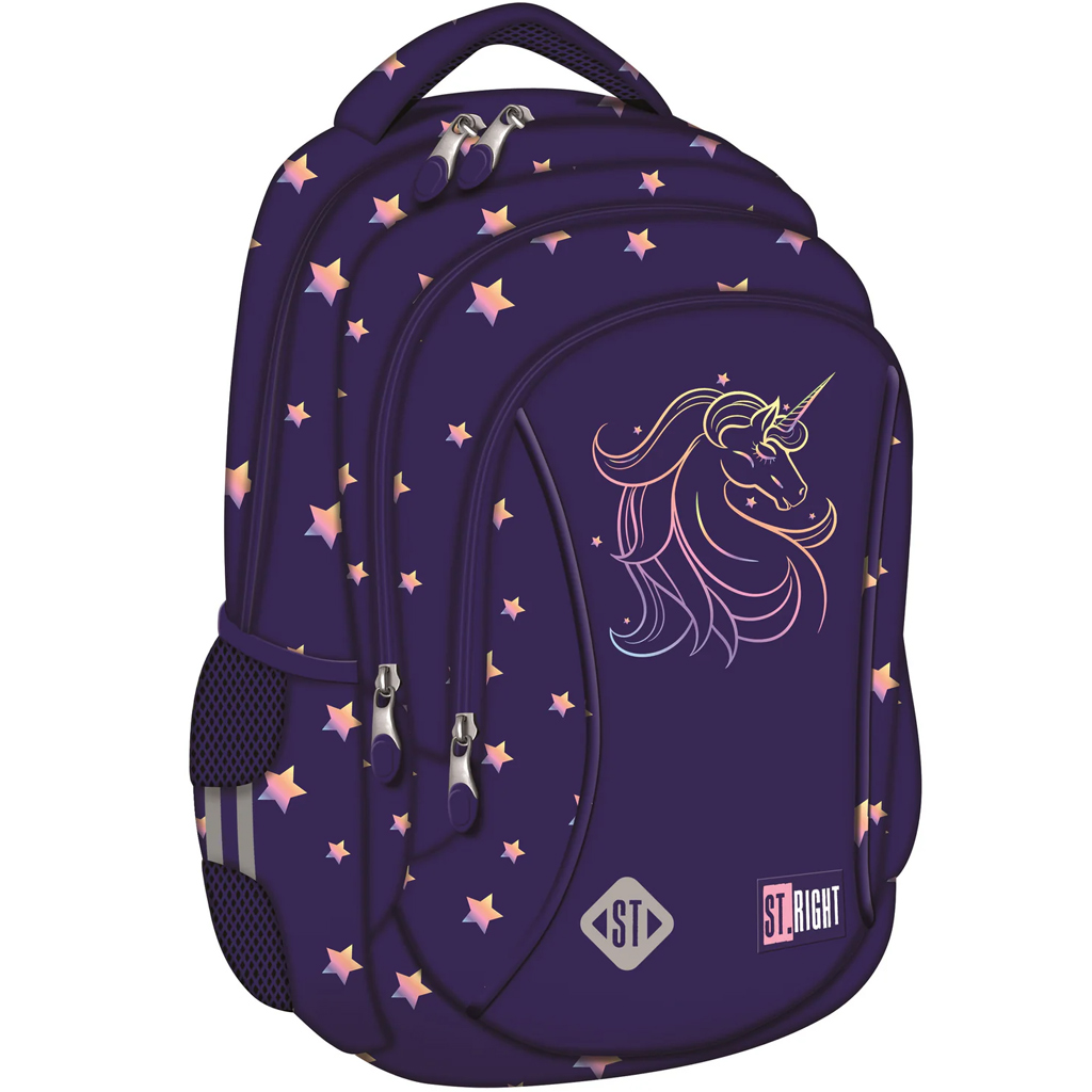 imagen de St.Right Unicorn Glow mochila escolar, mochila BP26 39x27x17 cm 1
