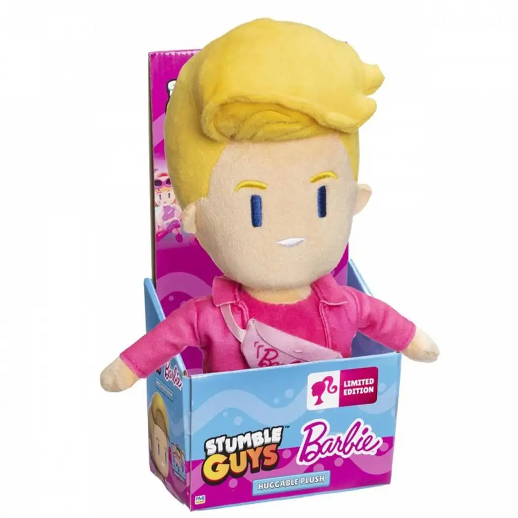 imagen de Stumble Guys x Barbie Figura de peluche abrazable de 30 cm en varias versiones 2