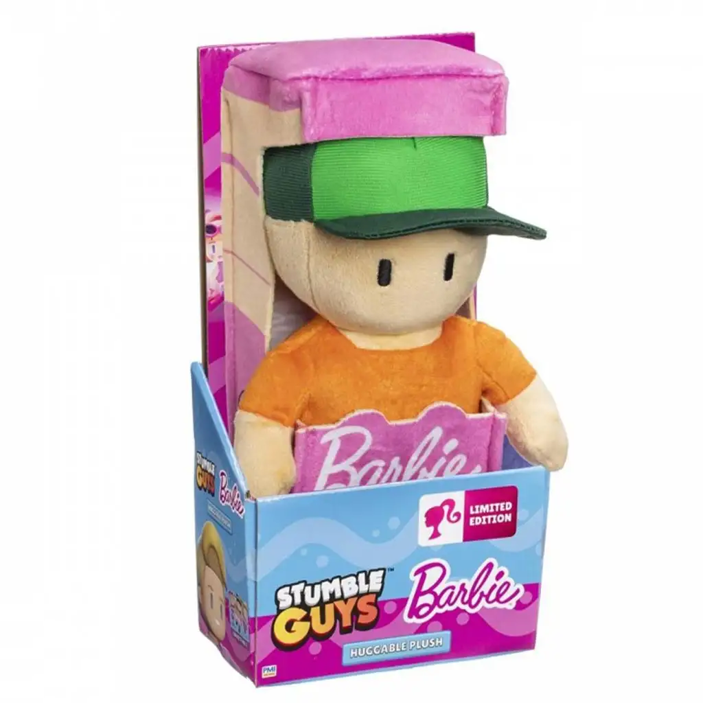 imagen de Stumble Guys x Barbie Figura de peluche abrazable de 30 cm en varias versiones 3