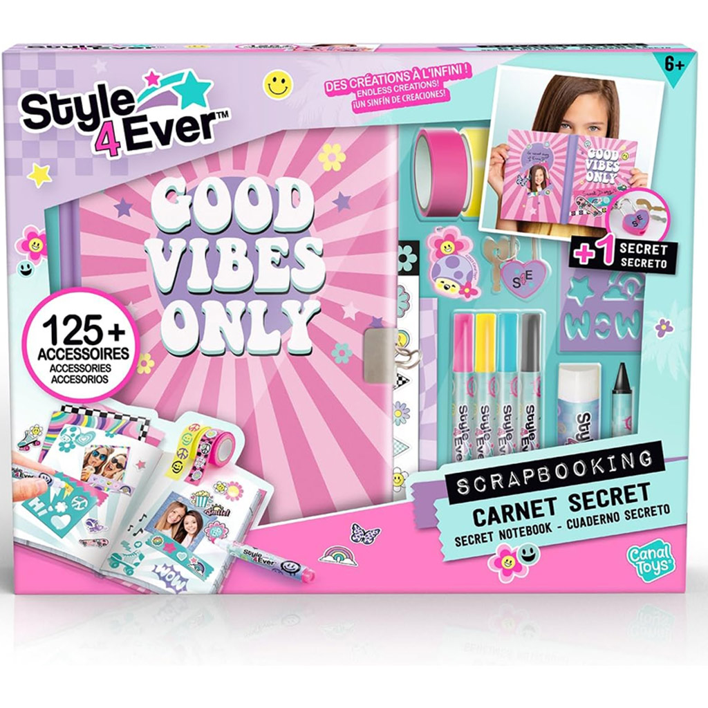 imagen de Style 4 Ever: Diario secreto con set de decoración y pegatinas 1