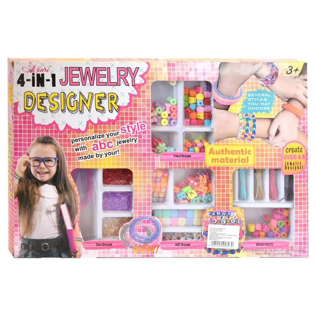 imagen de ¡Style Me Up! Set creativo para hacer pulseras y collares de amistad con cuentas de colores y accesorios 1