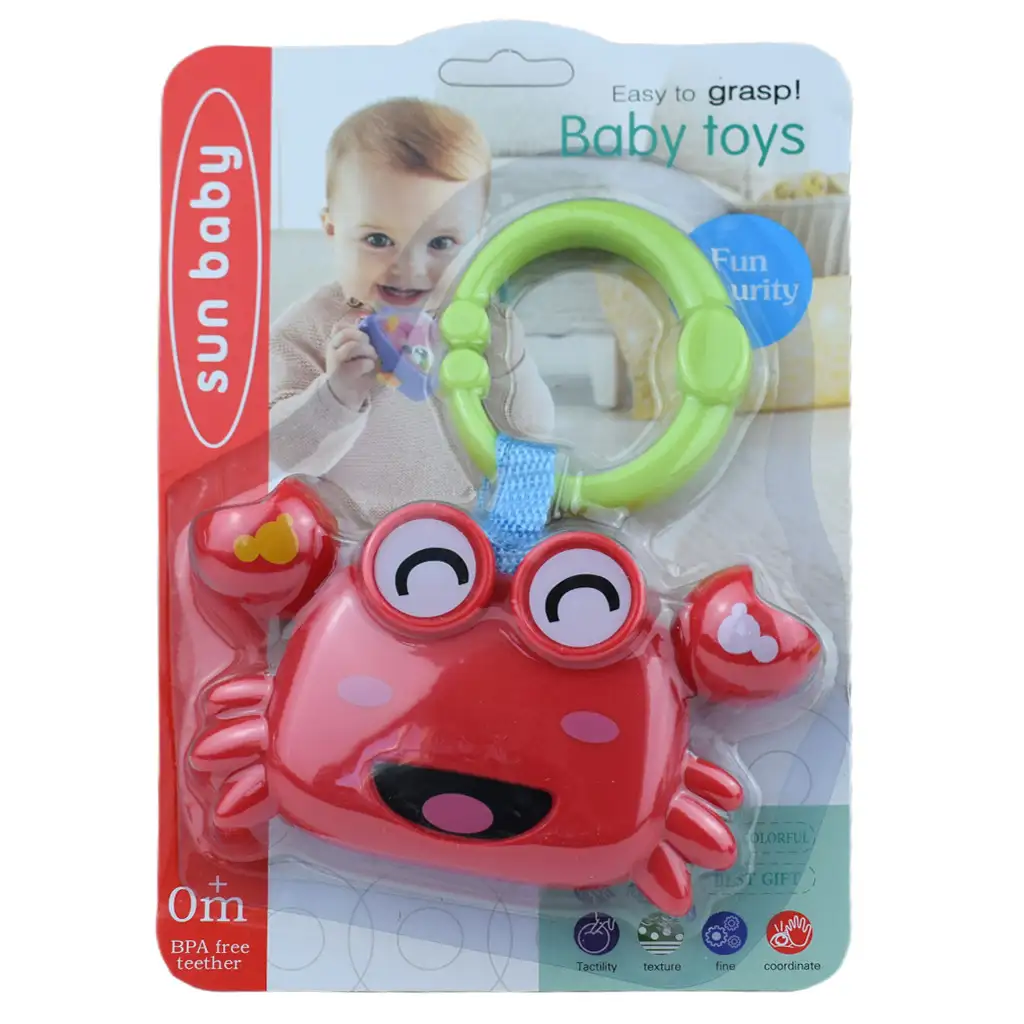 imagen de Sun Baby: Divertido cangrejo sonajero libre de BPA 3
