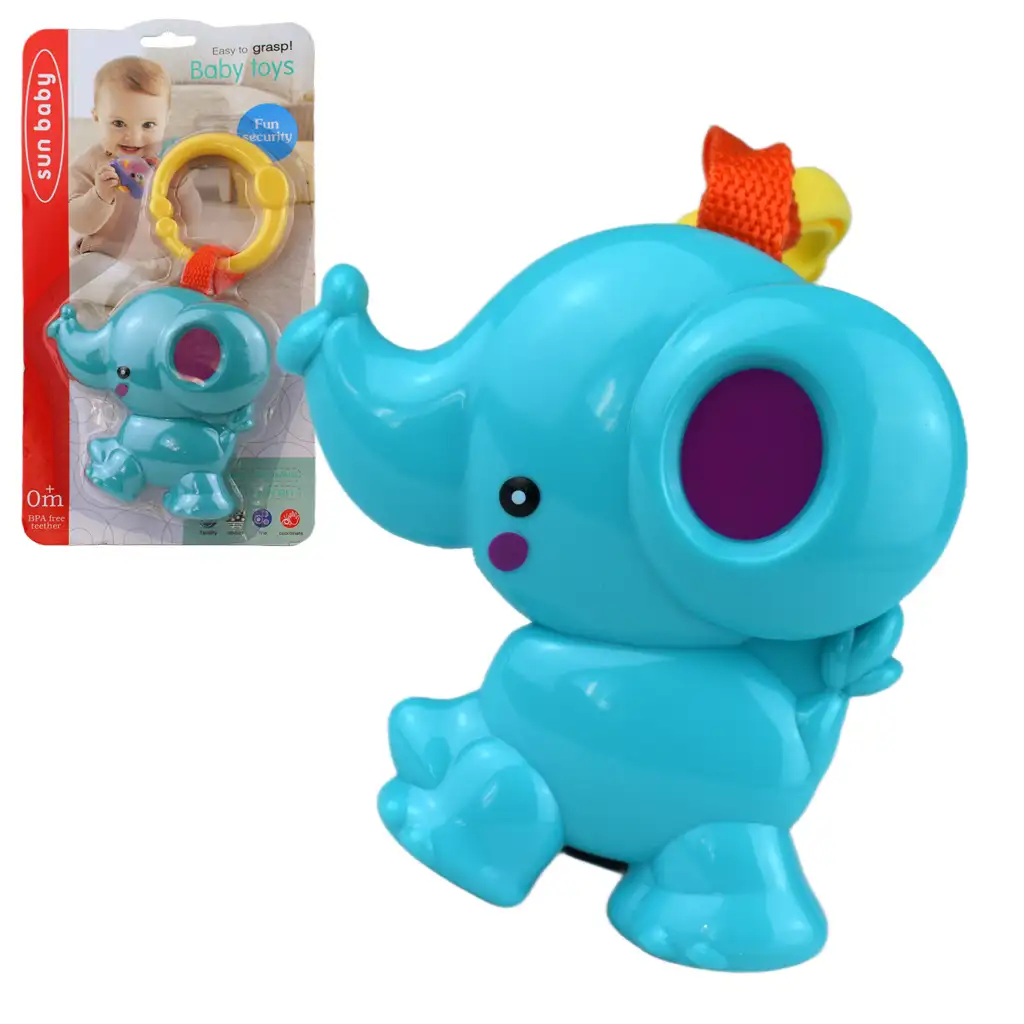 imagen de Sun Baby: Divertido elefante azul sin BPA 1