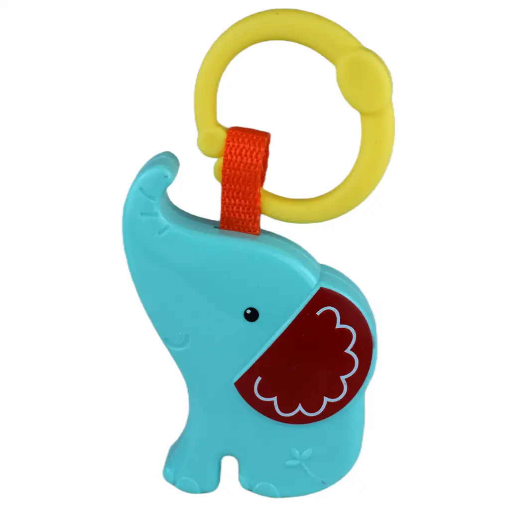 imagen de Sun Baby: Divertido elefante libre de BPA sonajero azul 2