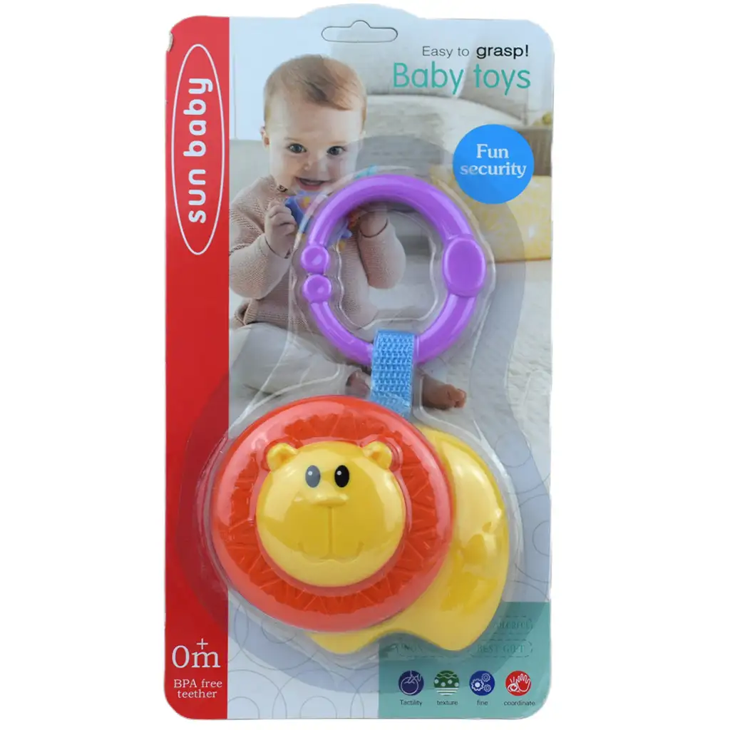 imagen de Sun Baby: Divertido león sonajero libre de BPA 3