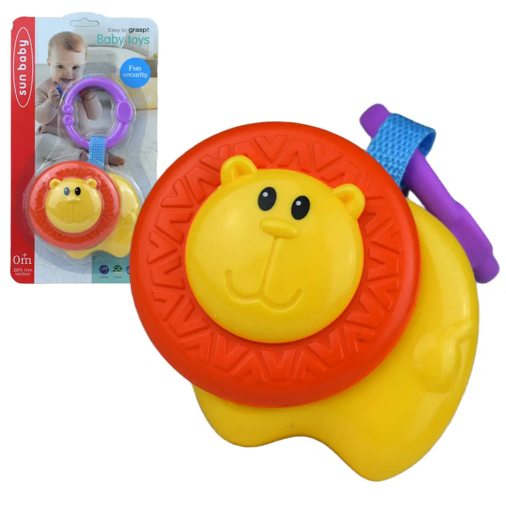 imagen de Sun Baby: Divertido león sonajero libre de BPA 1