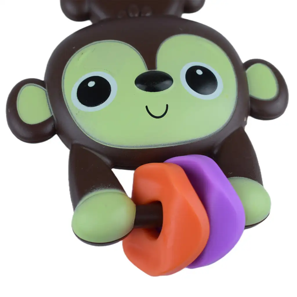 imagen de Sun Baby: Divertido mono marrón sin BPA para bebés 3