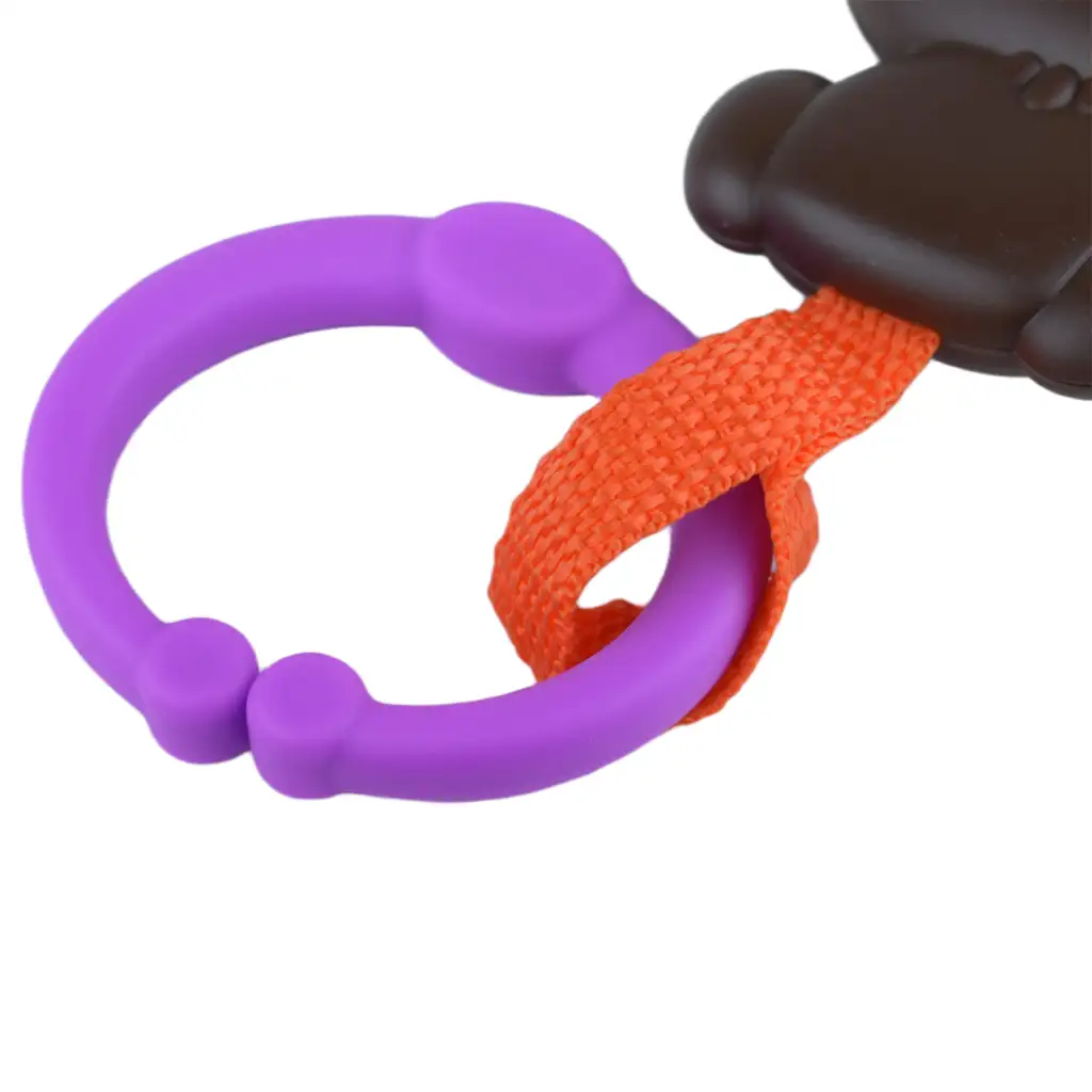 imagen de Sun Baby: Divertido mono marrón sin BPA para bebés 4