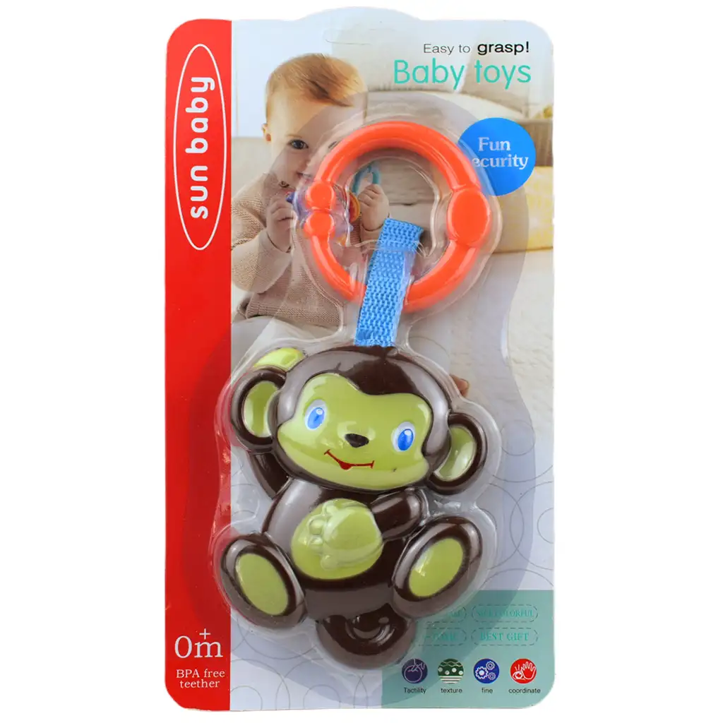 imagen de Sun Baby: Divertido mono sonajero libre de BPA 4