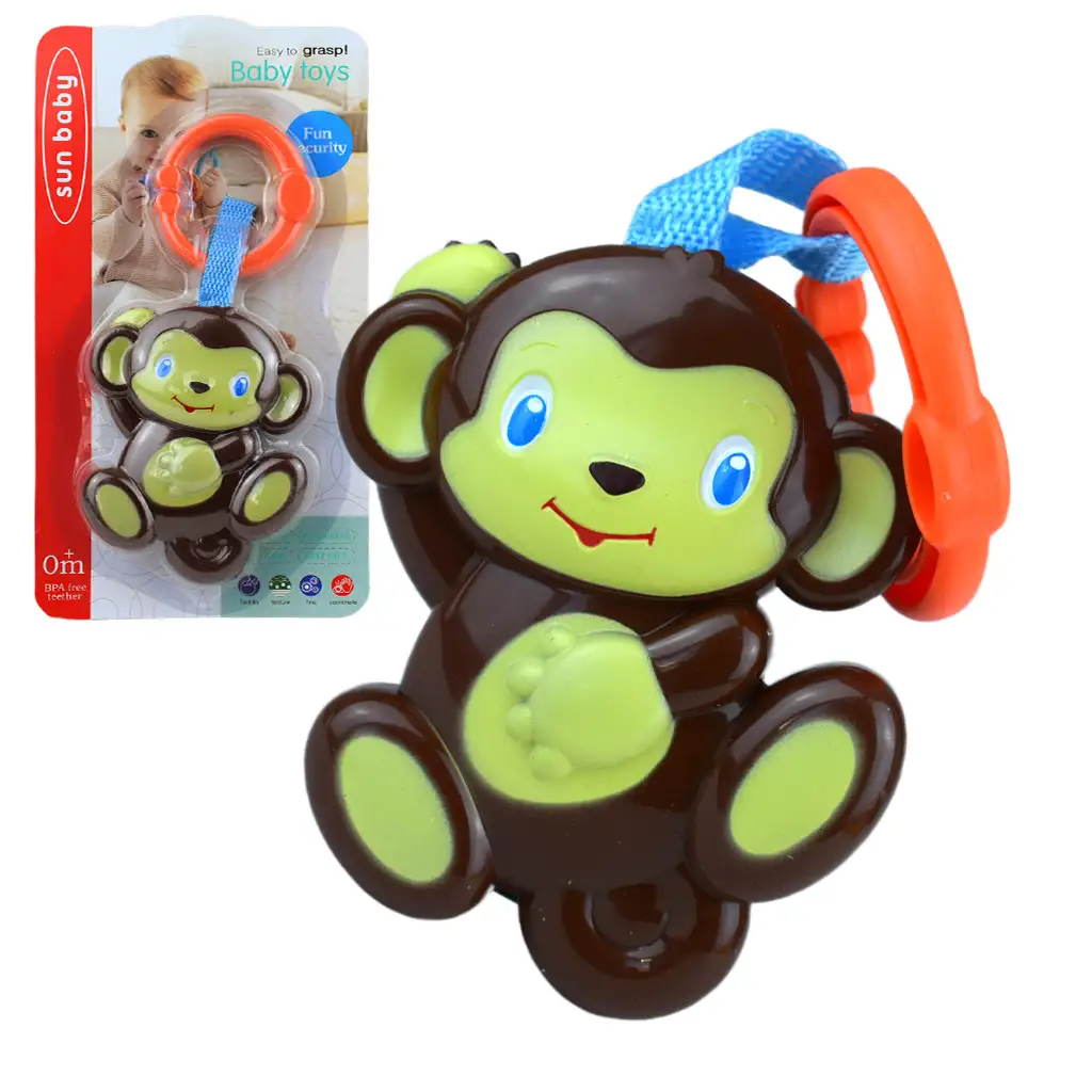 imagen de Sun Baby: Divertido mono sonajero libre de BPA 1
