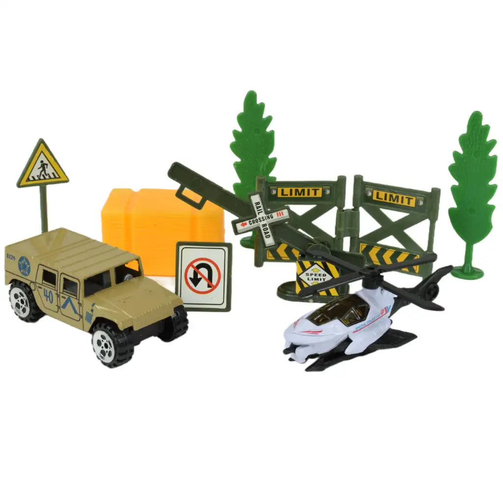 imagen de Super Army: Set de juego militar con vehículos y accesorios en varias versiones 1ud 6