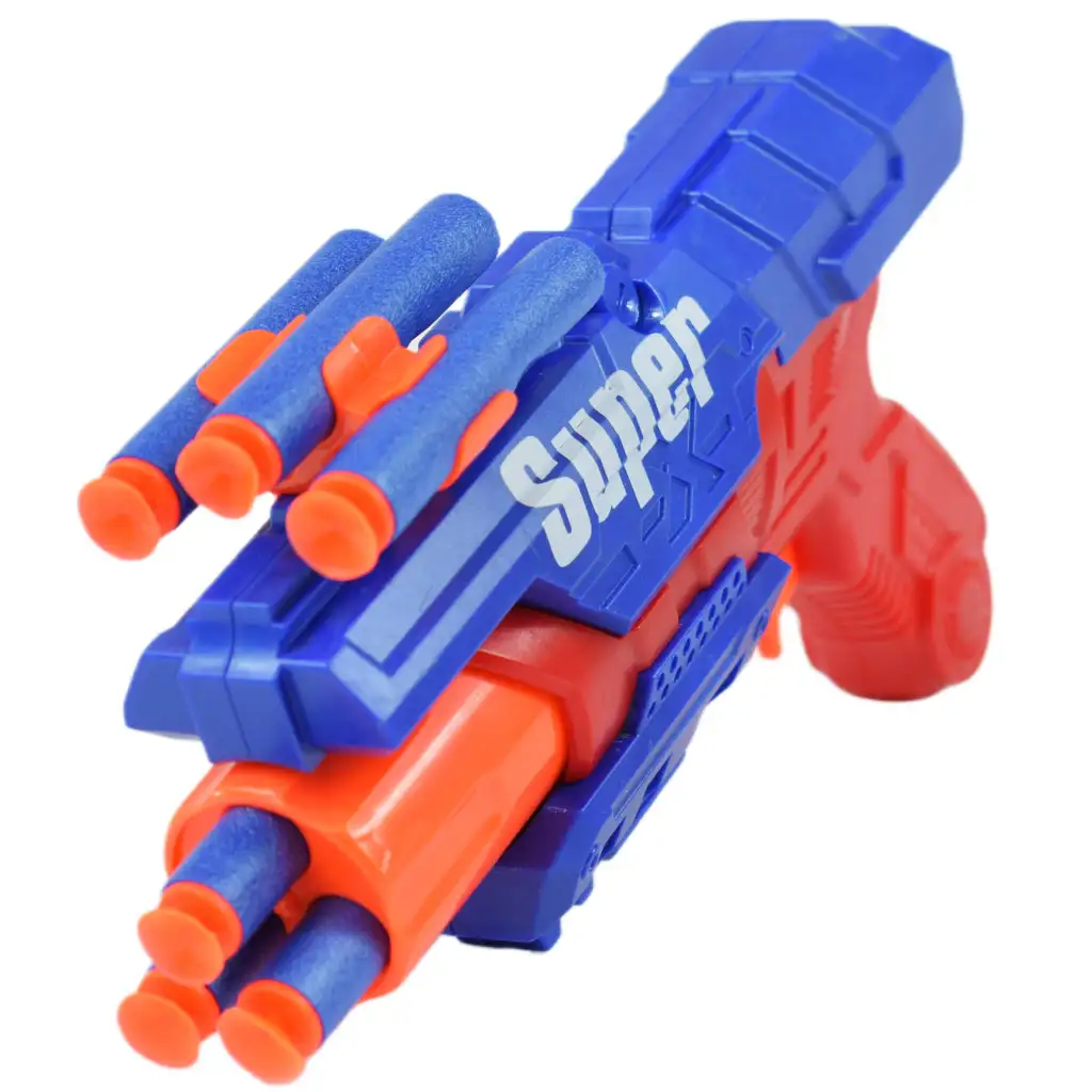 imagen de Super Gun: Arma de dardos de esponja con municiones y un alcance de tiro de 12 metros 23x13cm 2