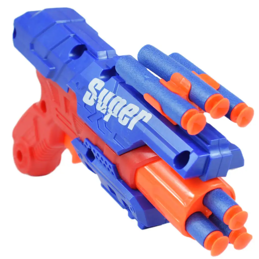 imagen de Super Gun: Arma de dardos de esponja con municiones y un alcance de tiro de 12 metros 23x13cm 3