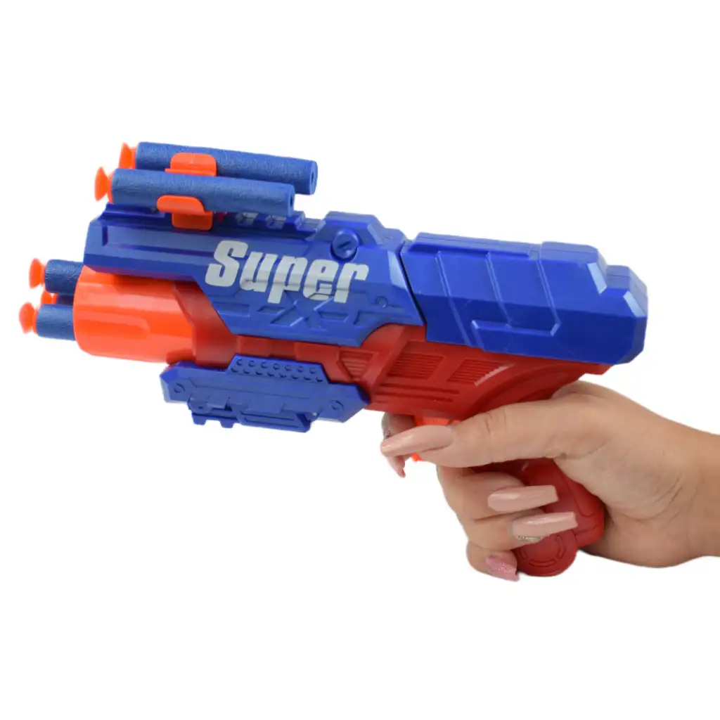 imagen de Super Gun: Arma de dardos de esponja con municiones y un alcance de tiro de 12 metros 23x13cm 5