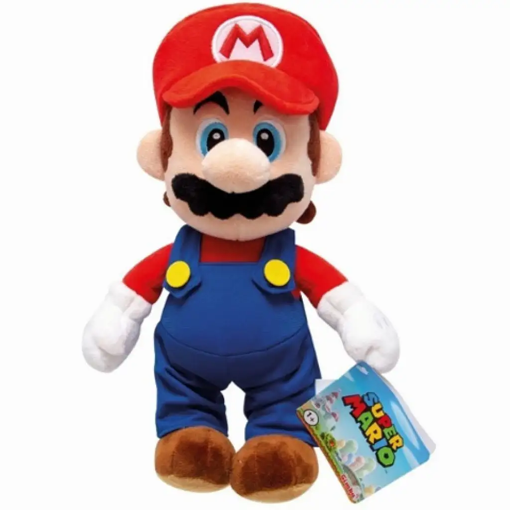 imagen de Super Mario: Figura de peluche de Mario de 30 cm 1