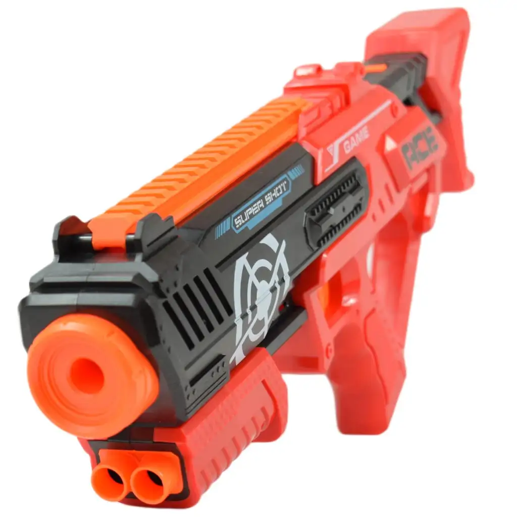 imagen de Super Shoot: Arma de lanzamiento de esponja manual con balas de 47cm 2