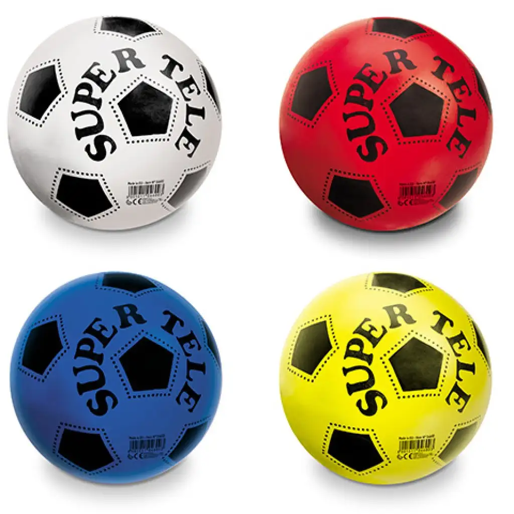 imagen de Super Tele BioBall pelota de goma 23cm en cuatro colores diferentes 1ud 1
