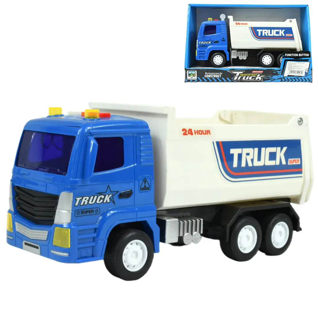 imagen de Super Truck: Camión azul de 23cm con volante 1