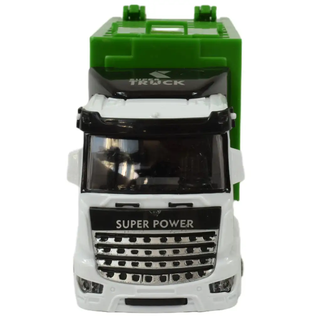 imagen de Super Truck: Camión de basura con contenedor y ruedas de resorte 20cm 2