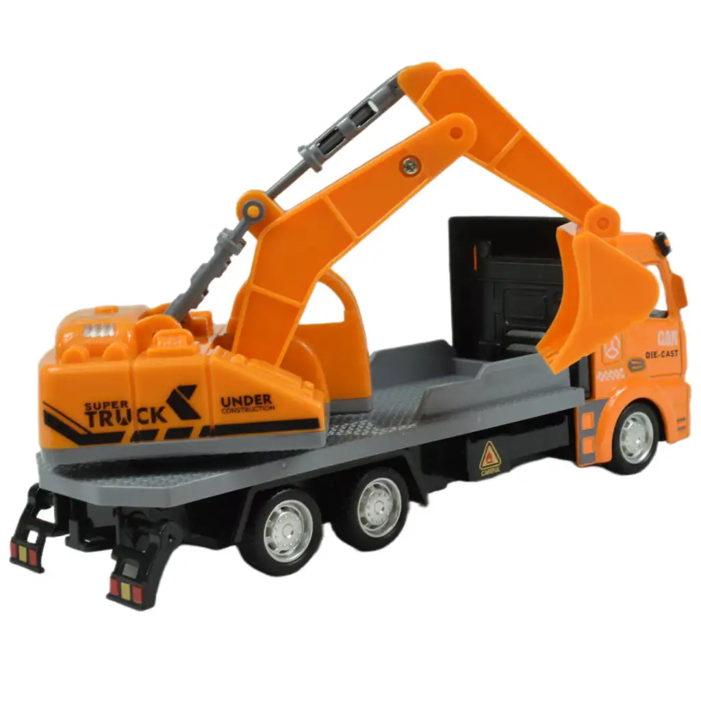 imagen de Super Truck: Camión de carga con excavadora de ruedas 19cm 3