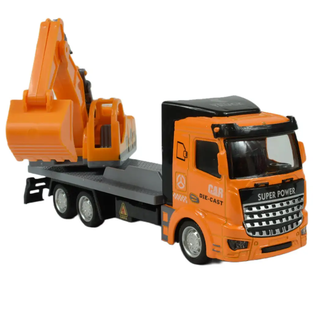 imagen de Super Truck: Camión de carga con excavadora de ruedas 19cm 4