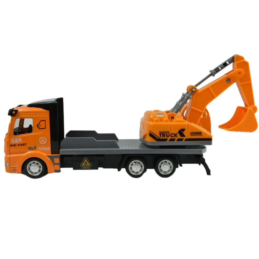 imagen de Super Truck: Camión de carga con excavadora de ruedas 19cm 5
