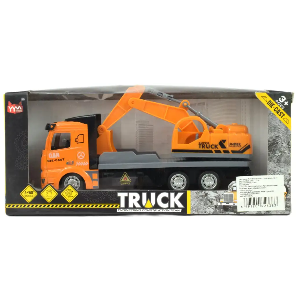 imagen de Super Truck: Camión de carga con excavadora de ruedas 19cm 6