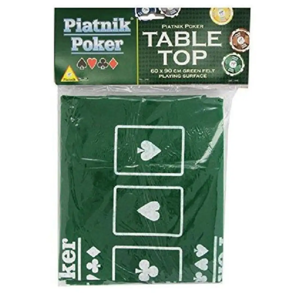 imagen de Superficie de juego de póker de fieltro 60 x 90cm - Piatnik 1