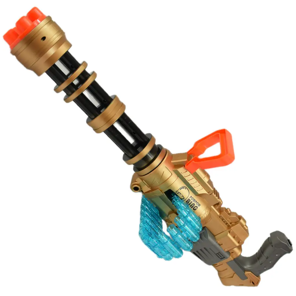 imagen de SuperShoot: Ametralladora electrónica de esponja gigante con balas y batería de 70cm 2