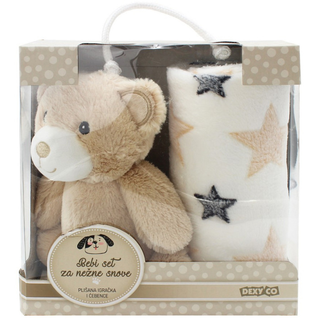 imagen de SweetDreams: Manta y osito de peluche en color marrón 1