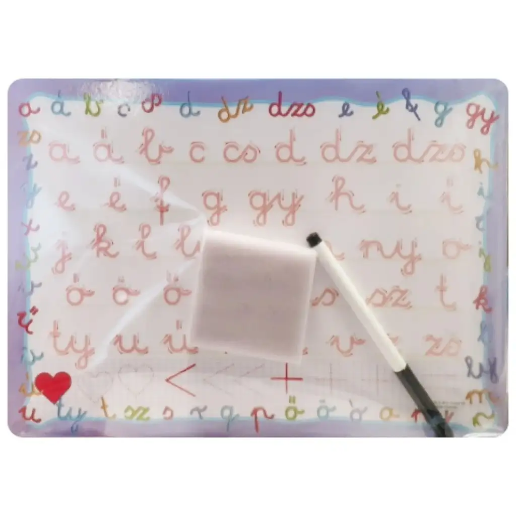 imagen de Tabla de dibujo para el desarrollo de habilidades con rotulador borrable: Letras - D-Toys 2