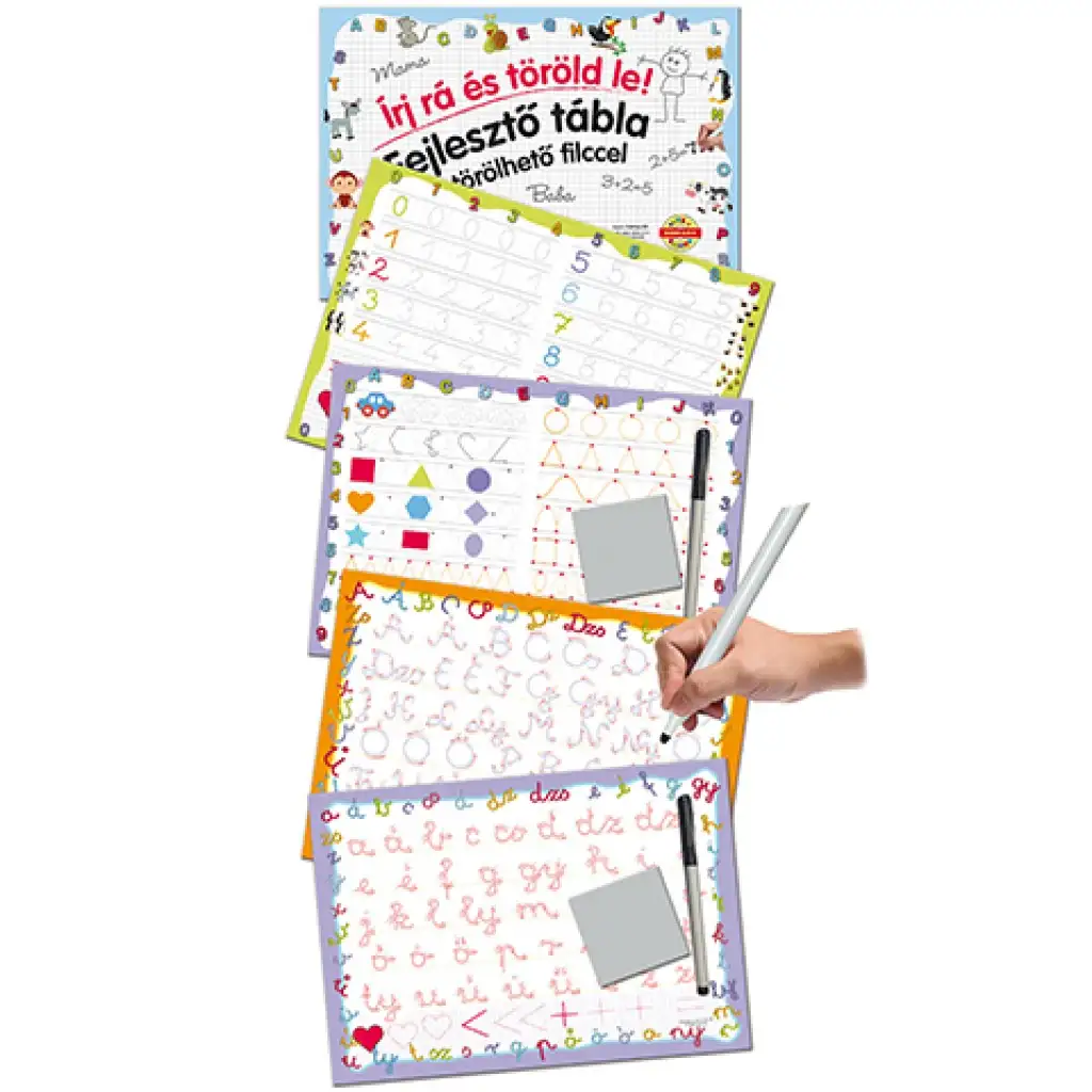 imagen de Tabla de dibujo para el desarrollo de habilidades con rotulador borrable: Números - D-Toys 3