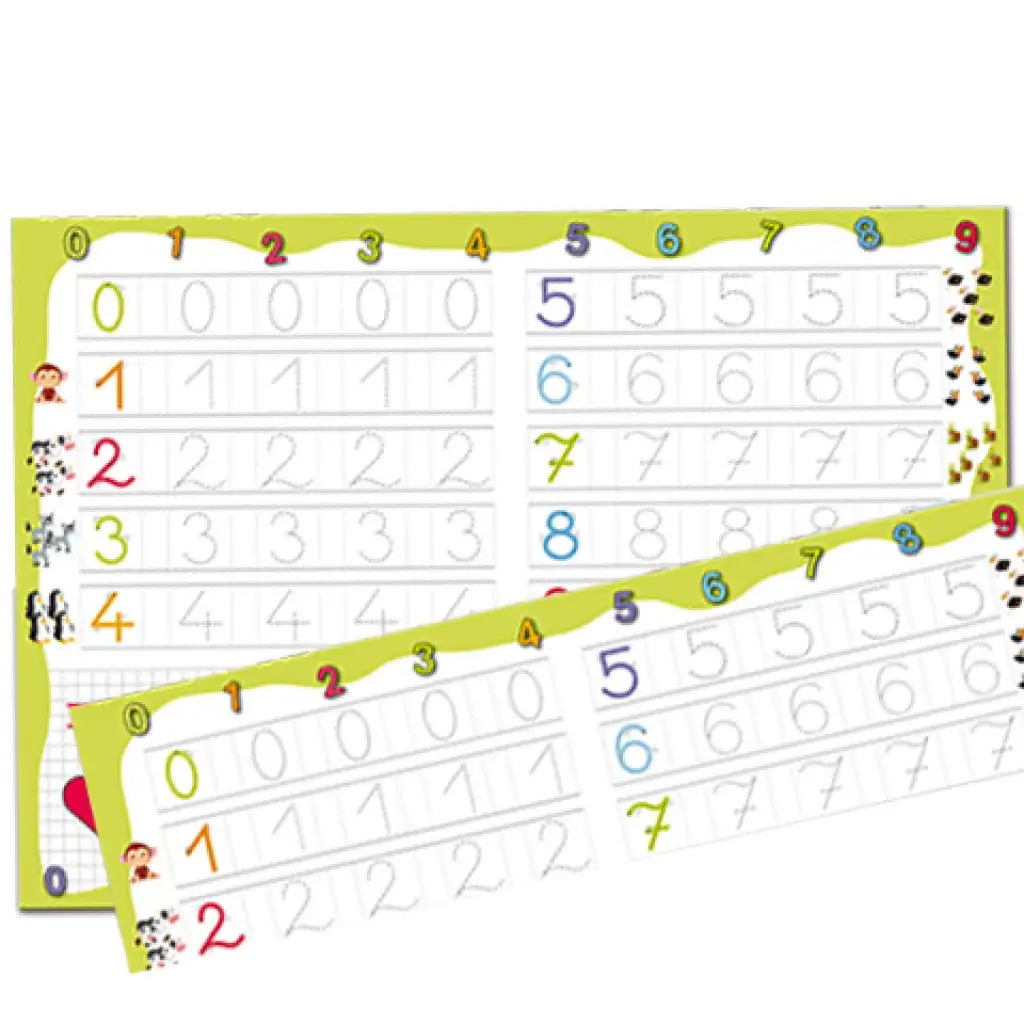imagen de Tabla de dibujo para el desarrollo de habilidades con rotulador borrable: Números - D-Toys 1