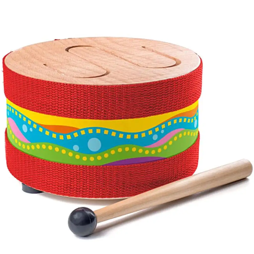 imagen de Tambor de madera 15cm - Woodyland 1