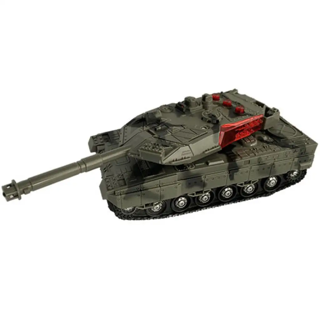 imagen de Tanque Leopard 2 RC a control remoto con efectos de luz 23cm 2